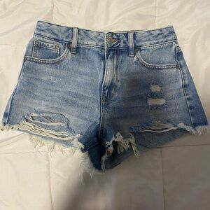 Pacsun Distressed Denim Blue Women's Shorts (25)